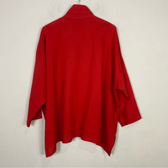 PLANET By Lauren G Linen Signature Shirt OS - Picture 3 of 10